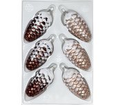 Набор ёлочных игрушек   "Шишки сосновые"  (Ёлочка)