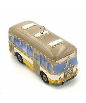 Ёлочная игрушка "Автобус ЛиАЗ" (Фарфоровая мануфактура)