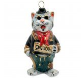 Ёлочная игрушка "Кот Базилио" (Лефортовский фарфор)