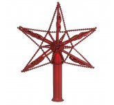 верхушка на ёлку "Звезда монтажная" пятиконечная (Ёлочка) красная