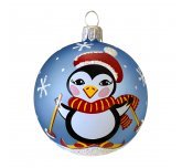 Ёлочный шар 60 мм  "Коллаж" Пингвин (Ёлочка)