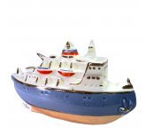 Ёлочная игрушка "Пароход "Красин" (Фарфоровая мануфактура СПб)