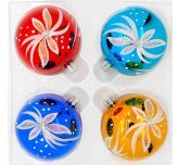 набор ёлочных   шаров 4 х 60 мм "Маска" (Елочка)