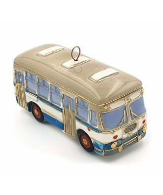 Ёлочная игрушка "Автобус ЛиАЗ" (Фарфоровая мануфактура)