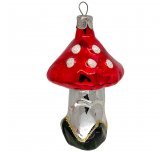 Ёлочная игрушка "Грибочек серебристый" (Интерьер-Промысел)