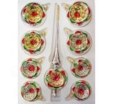 набор ёлочных шаров с верхушкой "Арлекино" (Ёлочка)