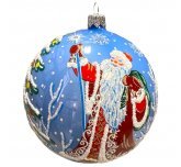 Ёлочный шар 115 мм. "Дедушка Мороз" (Ёлочка)