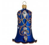 Ёлочная игрушка колокольчик "Вензель" (Ёлочка) синий