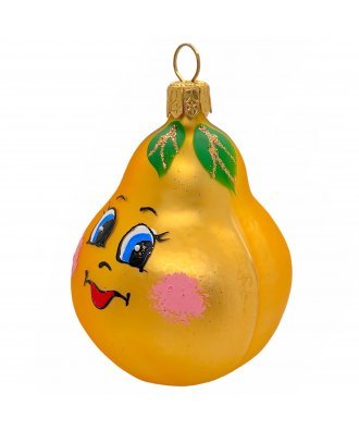 Ёлочная игрушка "Груша" (Иней)
