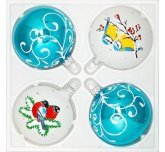 набор ёлочных шаров 4х75 мм "Зимняя трель" (Ёлочка)