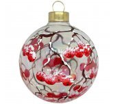 Ёлочный шар 80 мм "Рябина" (ЭВИС)