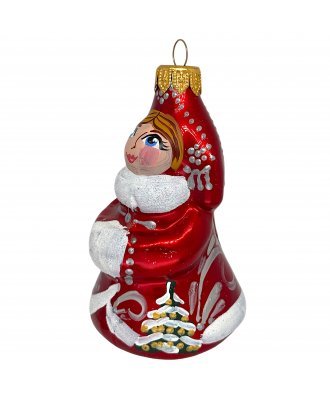 Ёлочная игрушка "Барышня в красном" (Эвис)
