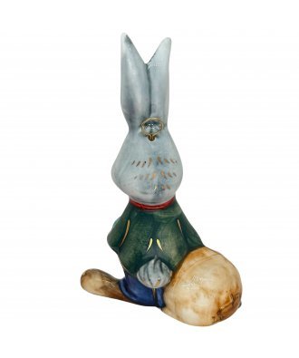 Ёлочная игрушка "Заяц с мешком" (Лефортовский фарфор)