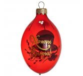 Ёлочная игрушка Надпись на обратной стороне всех яиц.