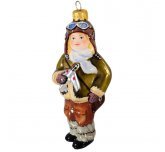 Ёлочная игрушка "Мальчик с самолётиком" (Ариель)