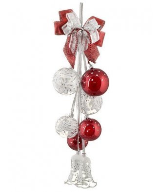 Ёлочное украшение - гирлянда "Мария" (Ёлочка) красный
