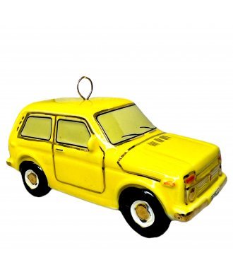 Ёлочная игрушка "Автомобиль Нива" (Фарфоровая мануфактура)