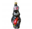 Ёлочная игрушка "Заяц чёрный" (Бирюсинка)