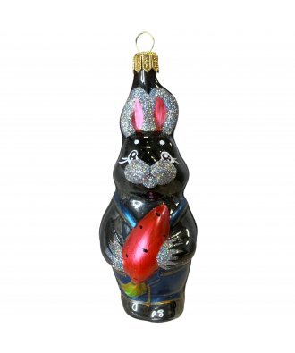 Ёлочная игрушка "Заяц чёрный" (Бирюсинка)