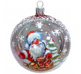 Ёлочный шар 100 мм "Морозко" (Ёлочка)