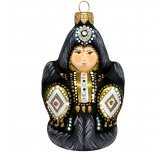 Ёлочная игрушка "Хотун - Госпожа мама 2" (Эвис) в коричневом