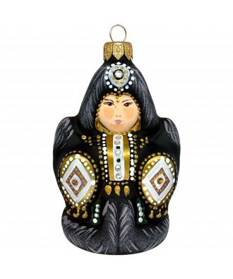 Ёлочная игрушка "Хотун - Госпожа мама 2" (Эвис) в коричневом