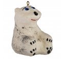 Ёлочная игрушка "Белый медвежонок" (Дарослава)