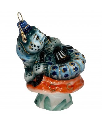 Ёлочная игрушка "Гусеница" (Лефортовский фарфор)