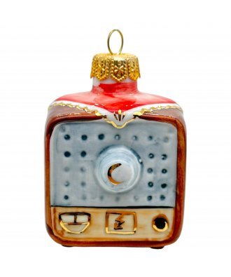 Ёлочная игрушка "Телевизор" (Лефортовский фарфор)