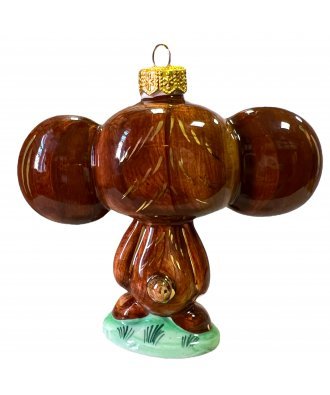 Ёлочная игрушка "Чебурашка" (Лефортовский фарфор)