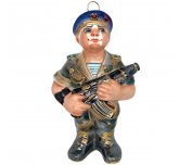 Ёлочная игрушка "Солдат ВДВ" (Фарфоровая мануфактура)