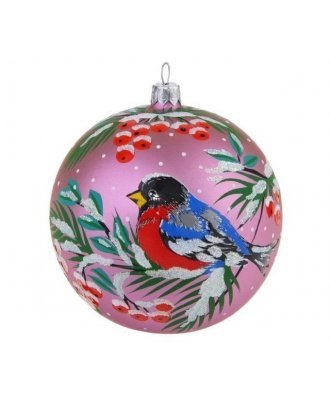 Ёлочный шар 115 мм "Зимний" (Ёлочка) сиреневый