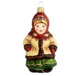Ёлочная игрушка"Девочка в кокошнике" (Ариель)