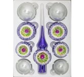 набор ёлочных шаров с верхушкой "Арктика" фиолетовый (Ёлочка)