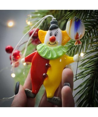 новогодняя игрушка "Клоун" (м. Glassnaya)