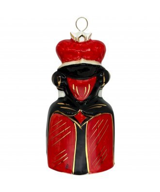 Ёлочная игрушка "Червоная Королева" (Лефортовский фарфор) чёрная
