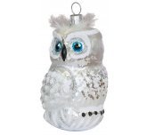 Ёлочная игрушка "Сова" белая (Ёлочка)