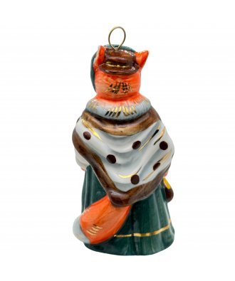 Ёлочная игрушка "Лиса Алиса" (Лефортовский фарфор)