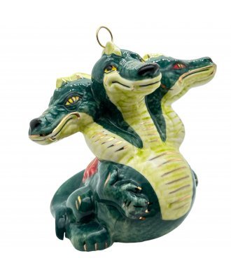 Ёлочная игрушка "Змей Горыныч" (Лефортовский фарфор)