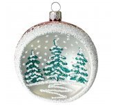 Ёлочный шар 75 мм "Хвойный" с лункой (Ёлочка)