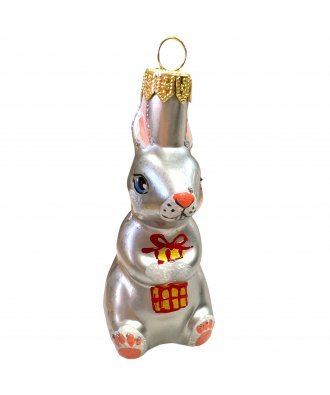 Ёлочная игрушка "Кролик" (ЭВИС) серебристый