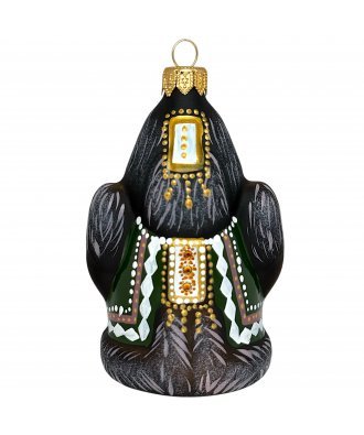 Ёлочная игрушка "Хотун - Госпожа мама 2" (Эвис) в коричневом