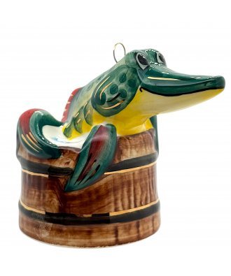 Ёлочная игрушка "Щука" (Лефортовский фарфор)