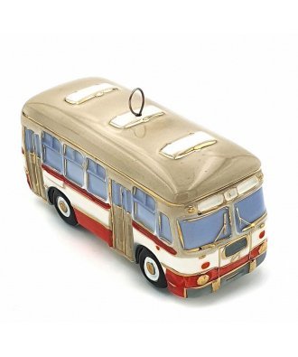Ёлочная игрушка "Автобус ЛиАЗ" (Фарфоровая мануфактура)