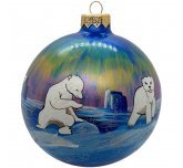 Ёлочный шар 100 мм "Северное сияние" (ЭВИС)