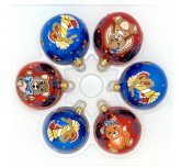 набор ёлочных шаров 6 х 50 мм "Любимые игрушки" (Ёлочка)