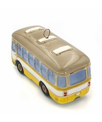 Ёлочная игрушка "Автобус ЛиАЗ" (Фарфоровая мануфактура)