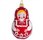 фигурка "Матрешка" в красном (Ёлочка)