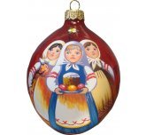 Ёлочная игрушка яйцо "Девочки" (Ариель)