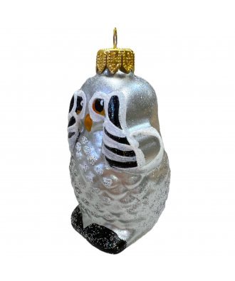 Ёлочная игрушка "Совёнок" (Эвис) серебристый